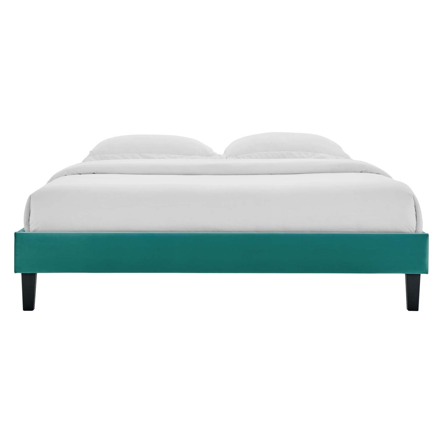 Colette Queen Performance Velvet Platform Bed By Modway - MOD-6585 | Beds | Modishstore - 112