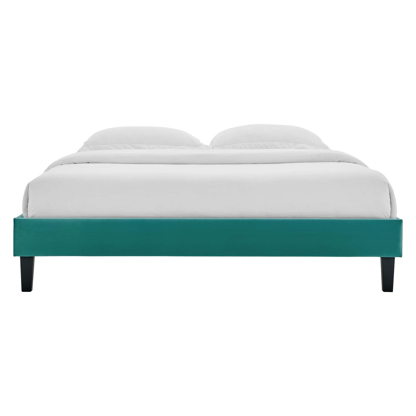 Colette Queen Performance Velvet Platform Bed By Modway - MOD-6585 | Beds | Modishstore - 112