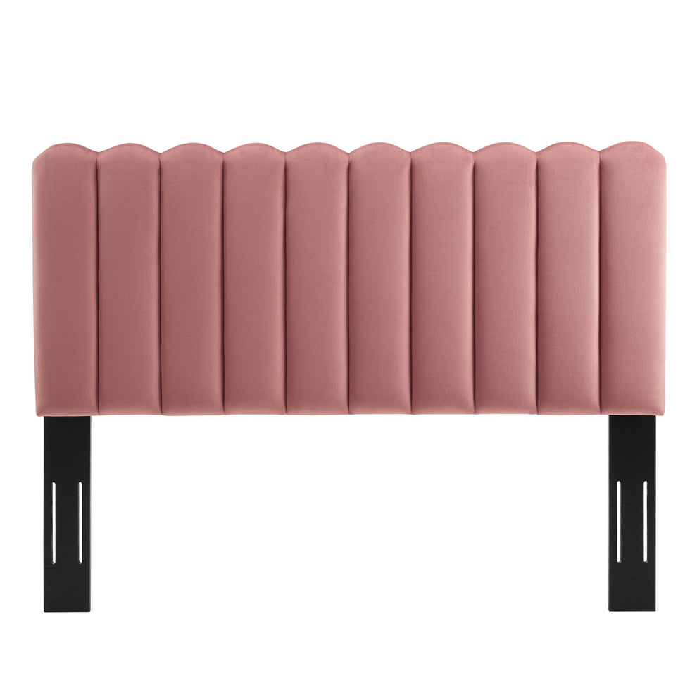 Reagan Queen Performance Velvet Platform Bed By Modway - MOD-6586 | Beds | Modishstore - 18