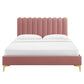 Reagan Queen Performance Velvet Platform Bed By Modway - MOD-6586 | Beds | Modishstore - 28