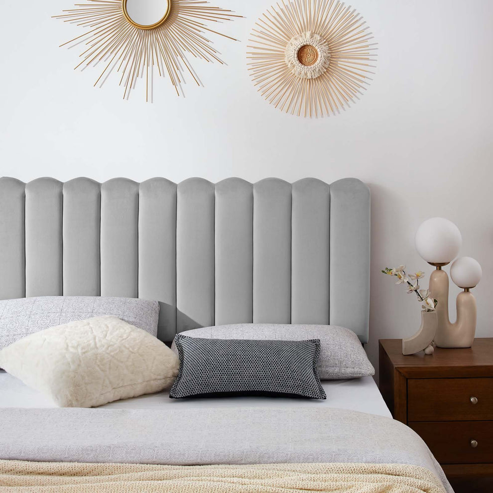 Reagan Queen Performance Velvet Platform Bed By Modway - MOD-6586 | Beds | Modishstore - 40