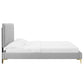 Reagan Queen Performance Velvet Platform Bed By Modway - MOD-6586 | Beds | Modishstore - 43