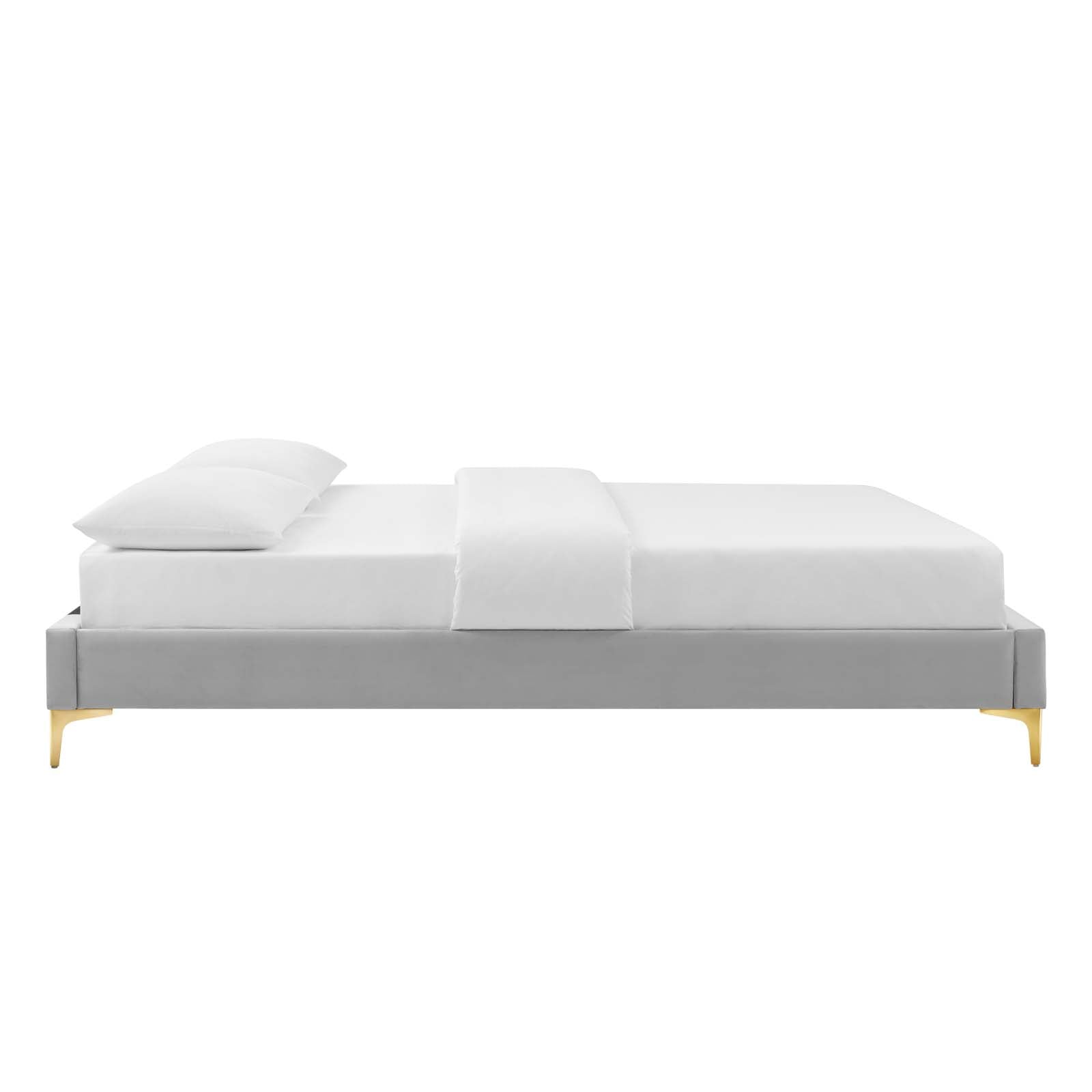 Reagan Queen Performance Velvet Platform Bed By Modway - MOD-6586 | Beds | Modishstore - 48