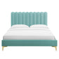 Reagan Queen Performance Velvet Platform Bed By Modway - MOD-6586 | Beds | Modishstore - 60