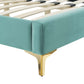 Reagan Queen Performance Velvet Platform Bed By Modway - MOD-6586 | Beds | Modishstore - 61