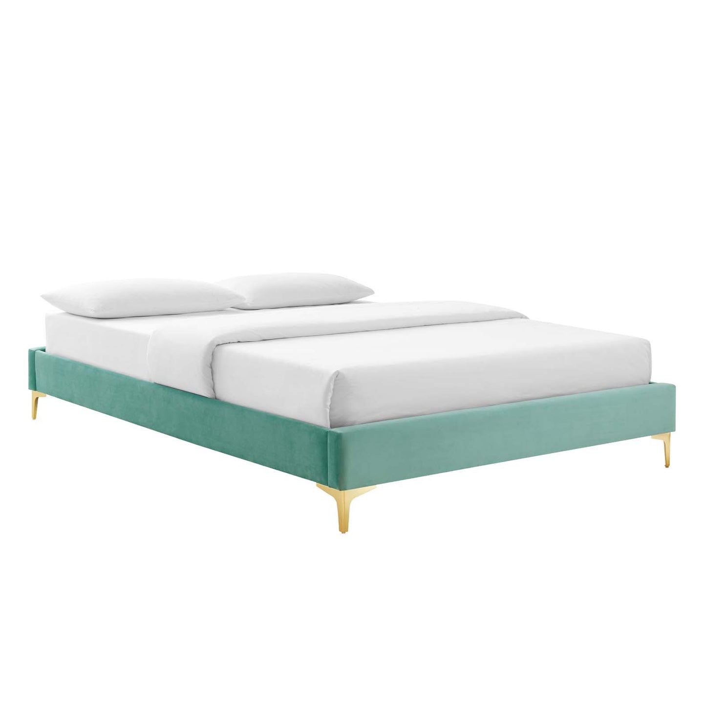 Reagan Queen Performance Velvet Platform Bed By Modway - MOD-6586 | Beds | Modishstore - 62