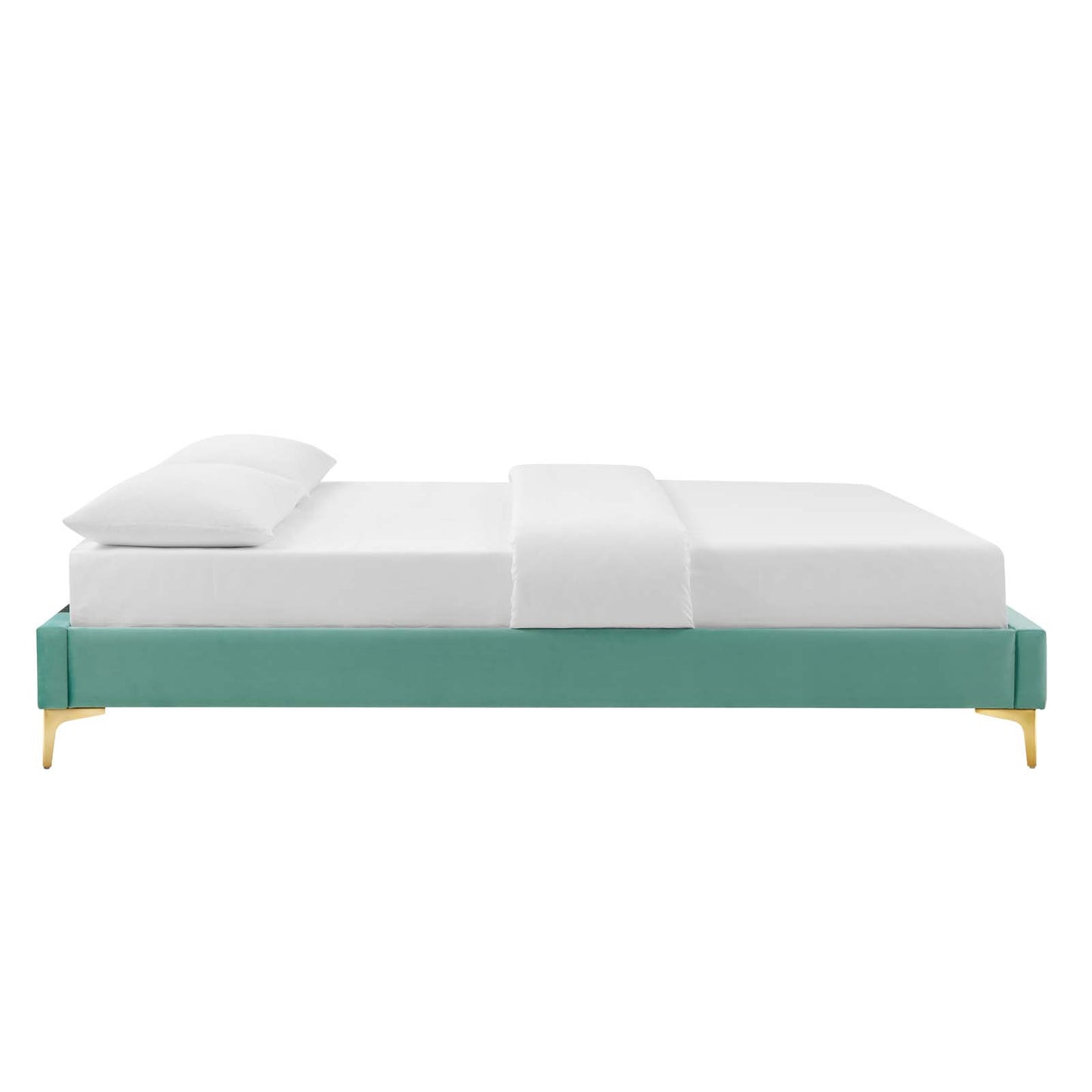 Reagan Queen Performance Velvet Platform Bed By Modway - MOD-6586 | Beds | Modishstore - 64