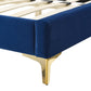 Reagan Queen Performance Velvet Platform Bed By Modway - MOD-6586 | Beds | Modishstore - 77
