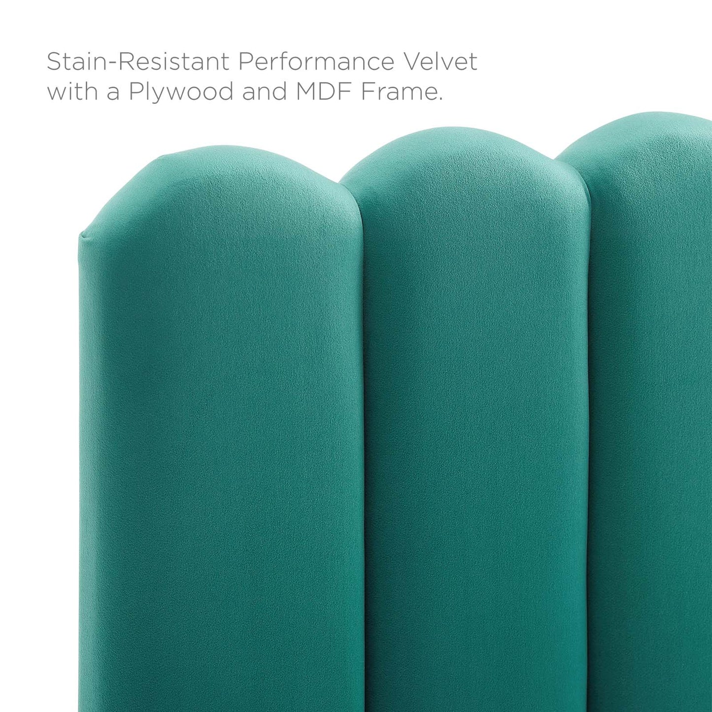 Reagan Queen Performance Velvet Platform Bed By Modway - MOD-6586 | Beds | Modishstore - 102