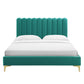 Reagan Queen Performance Velvet Platform Bed By Modway - MOD-6586 | Beds | Modishstore - 92