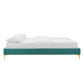 Reagan Queen Performance Velvet Platform Bed By Modway - MOD-6586 | Beds | Modishstore - 96
