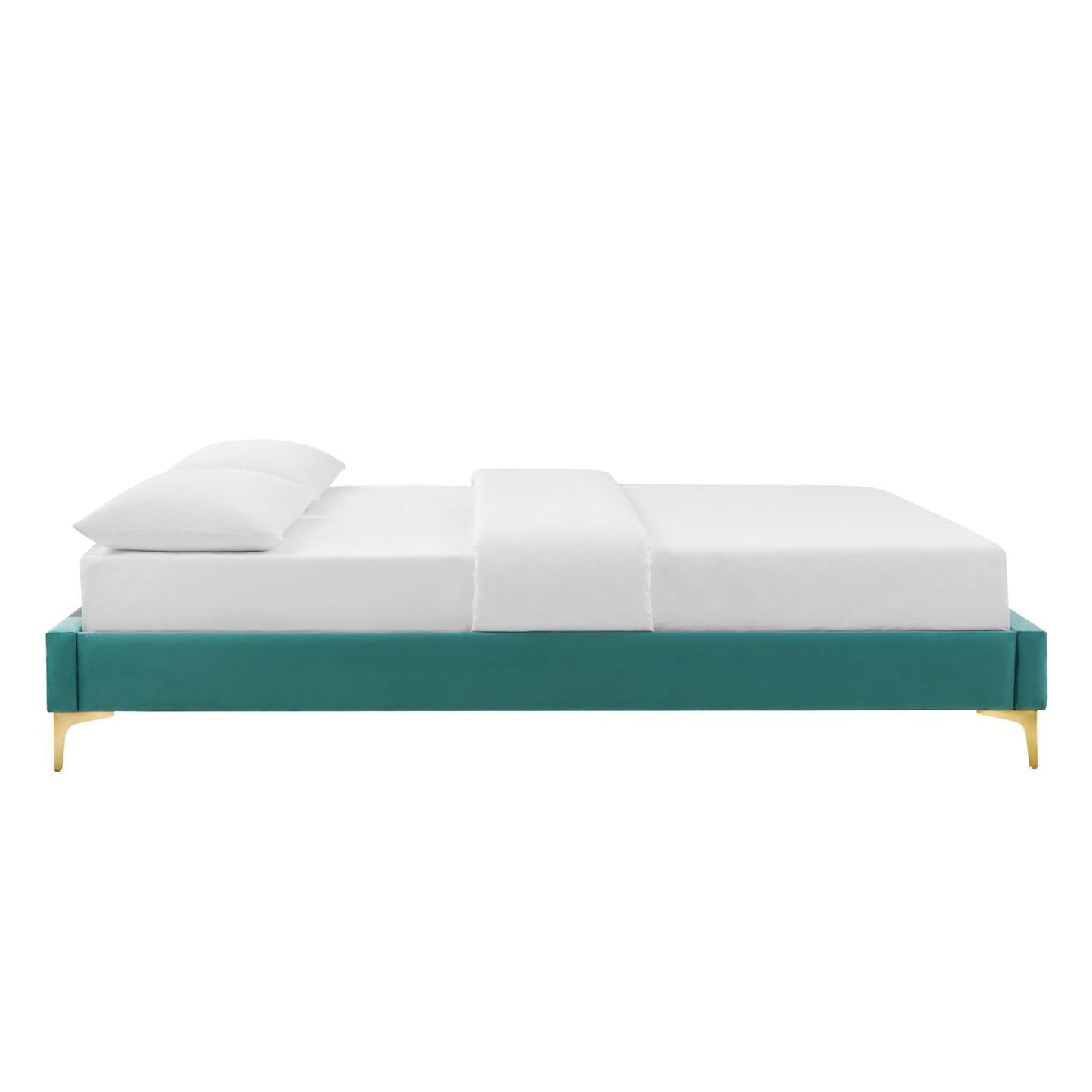 Reagan Queen Performance Velvet Platform Bed By Modway - MOD-6586 | Beds | Modishstore - 96