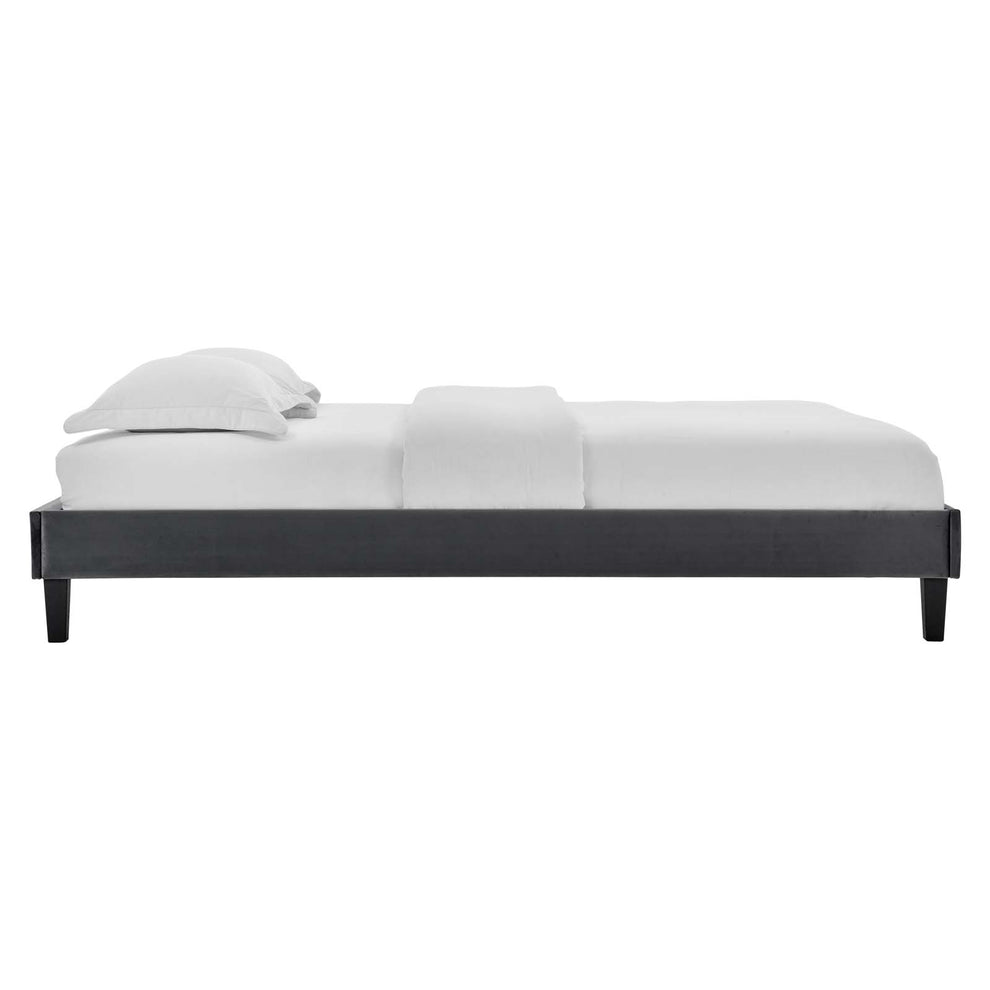 Reagan Queen Performance Velvet Platform Bed By Modway - MOD-6588 | Beds | Modishstore - 15