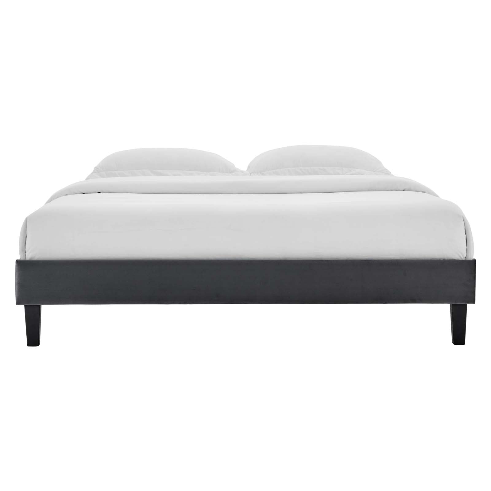 Reagan Queen Performance Velvet Platform Bed By Modway - MOD-6588 | Beds | Modishstore - 16