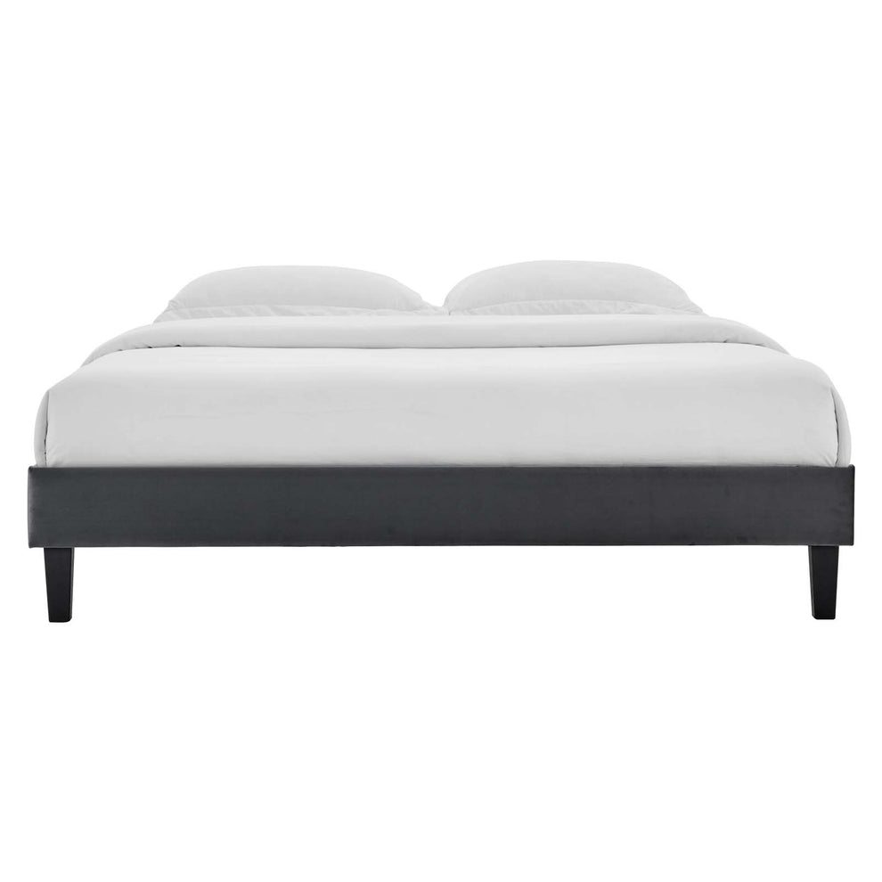 Reagan Queen Performance Velvet Platform Bed By Modway - MOD-6588 | Beds | Modishstore - 16