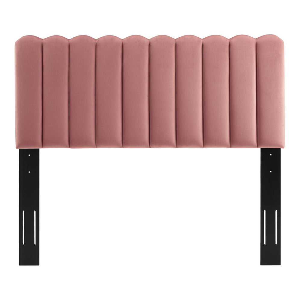 Reagan Queen Performance Velvet Platform Bed By Modway - MOD-6588 | Beds | Modishstore - 19