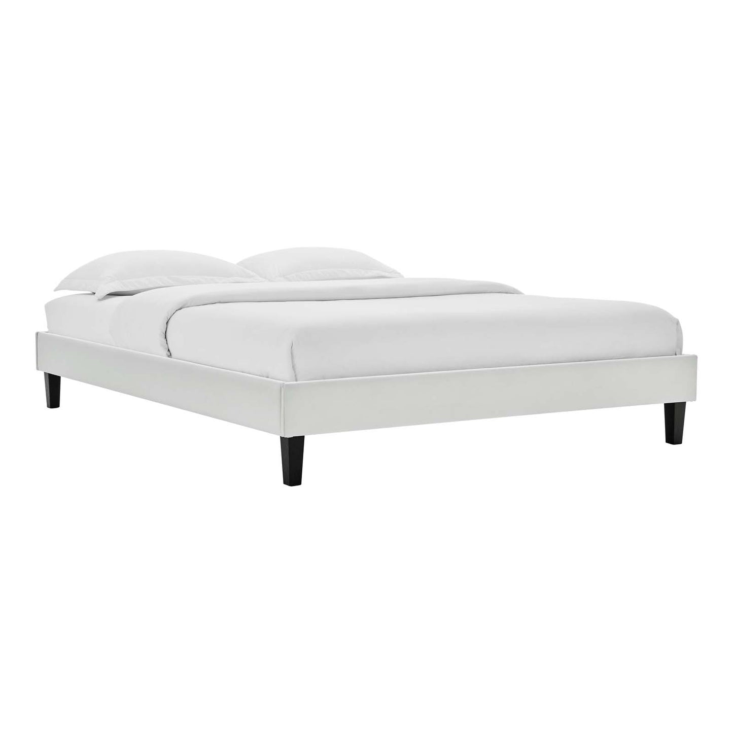 Reagan Queen Performance Velvet Platform Bed By Modway - MOD-6588 | Beds | Modishstore - 46