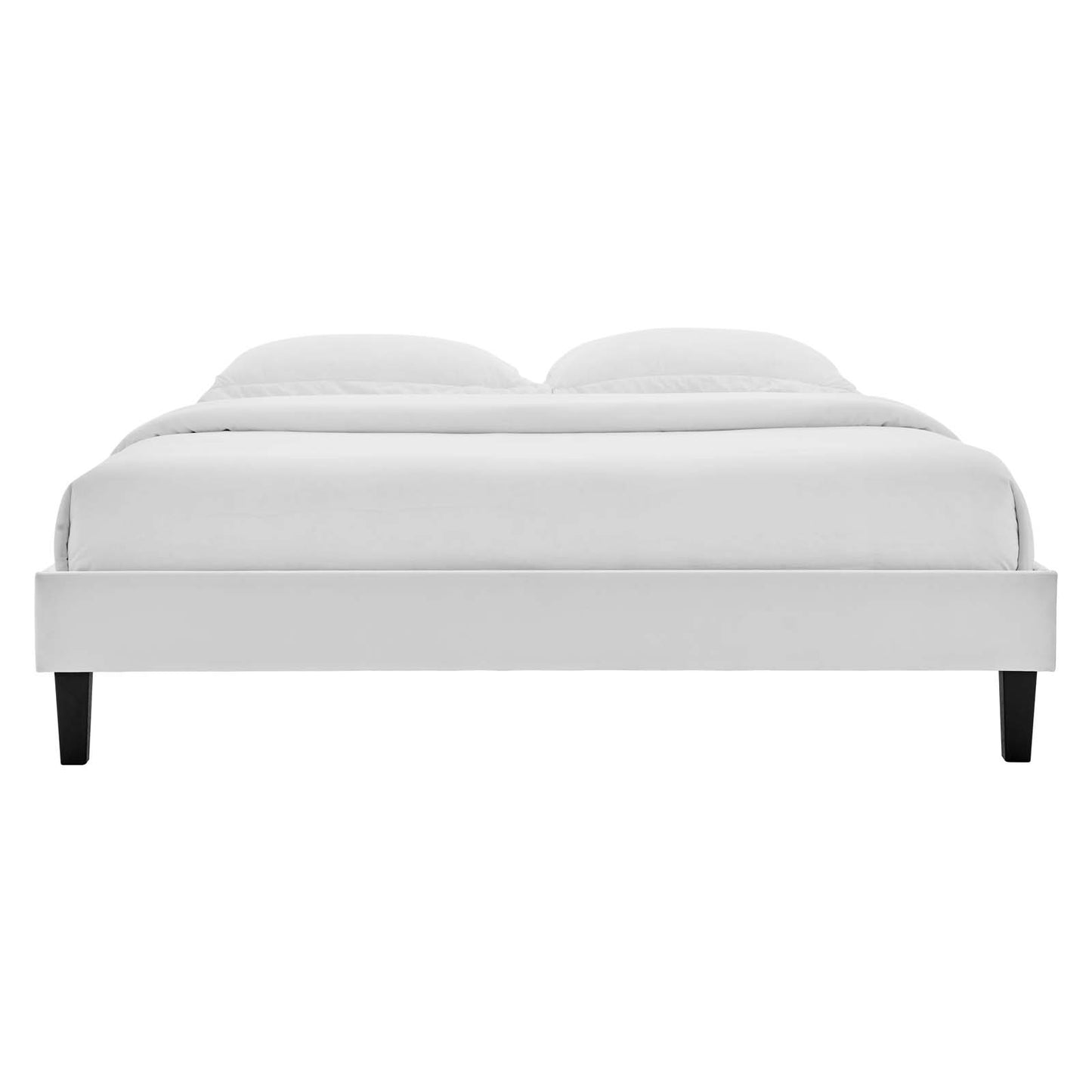 Reagan Queen Performance Velvet Platform Bed By Modway - MOD-6588 | Beds | Modishstore - 48
