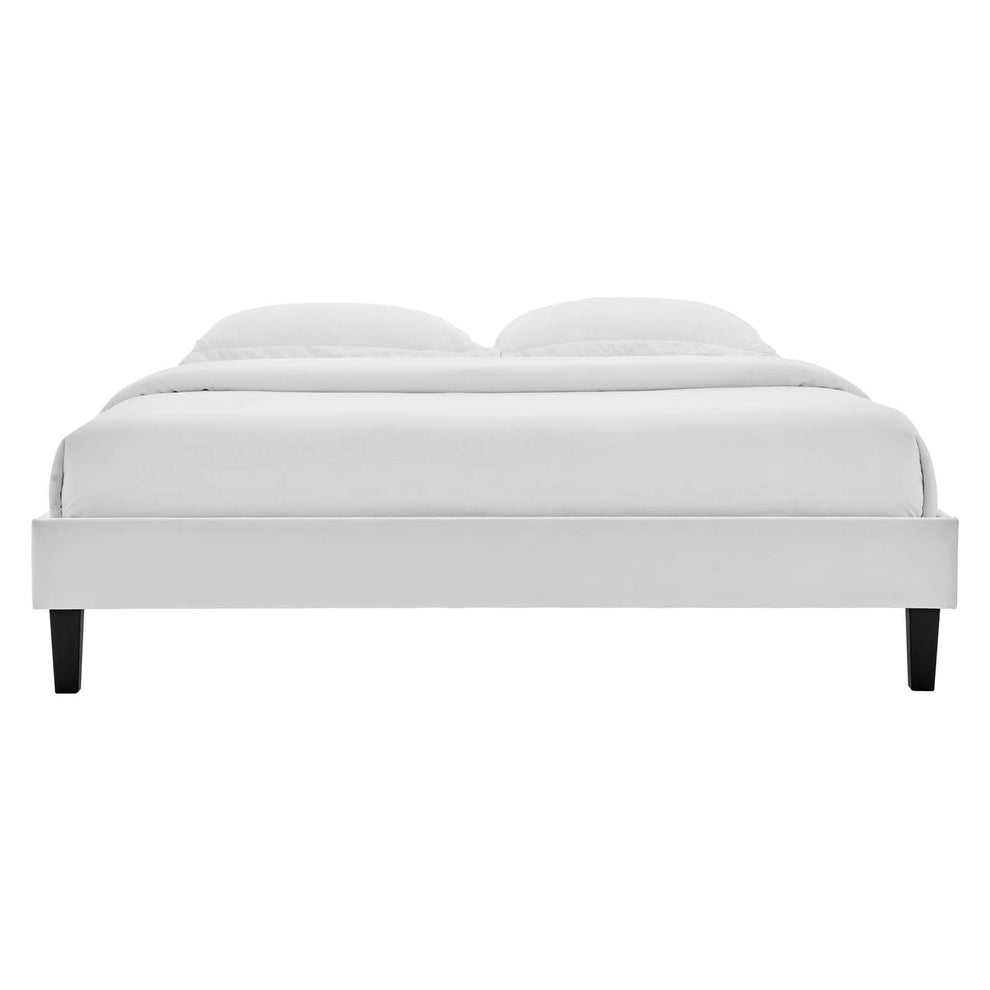 Reagan Queen Performance Velvet Platform Bed By Modway - MOD-6588 | Beds | Modishstore - 48