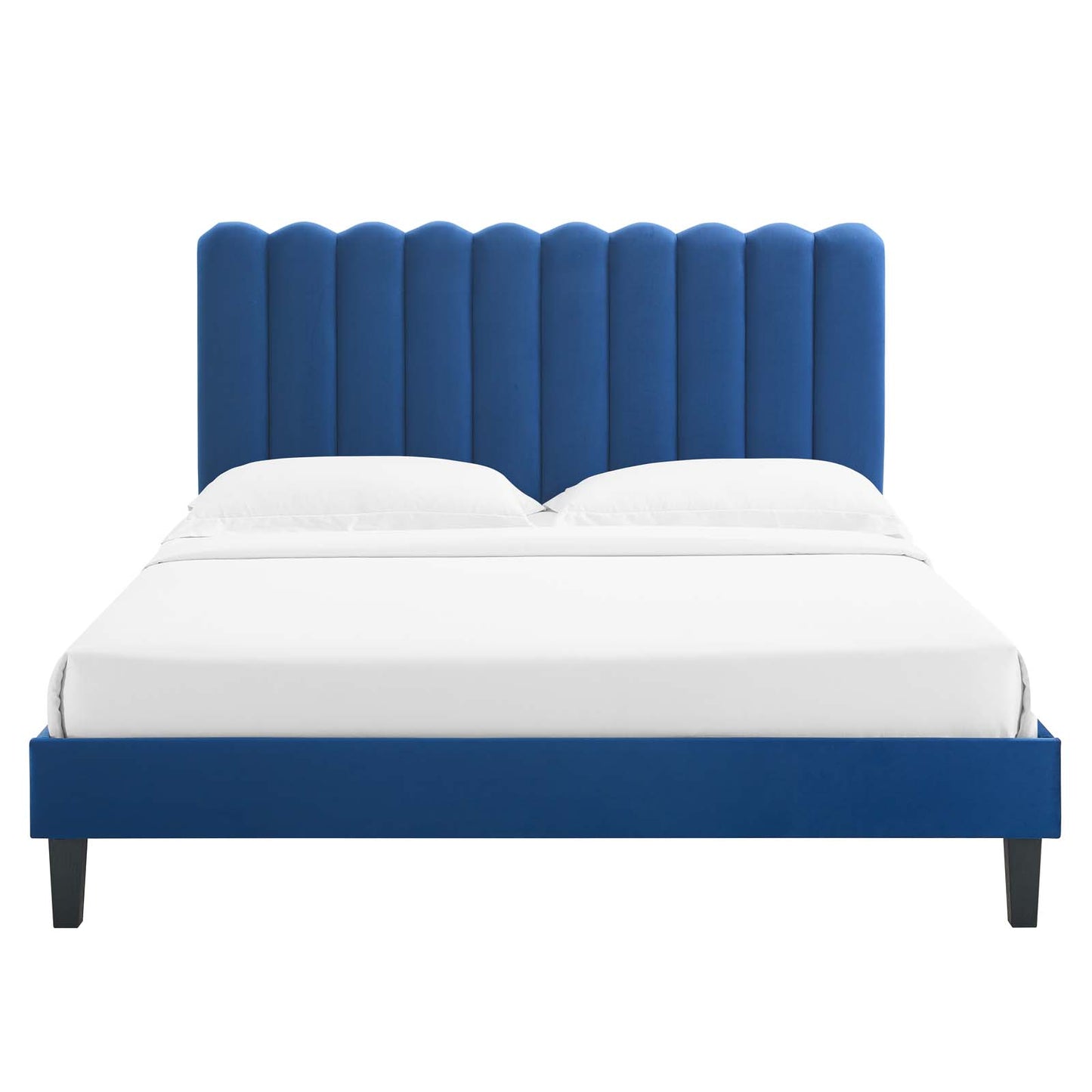 Reagan Queen Performance Velvet Platform Bed By Modway - MOD-6588 | Beds | Modishstore - 76