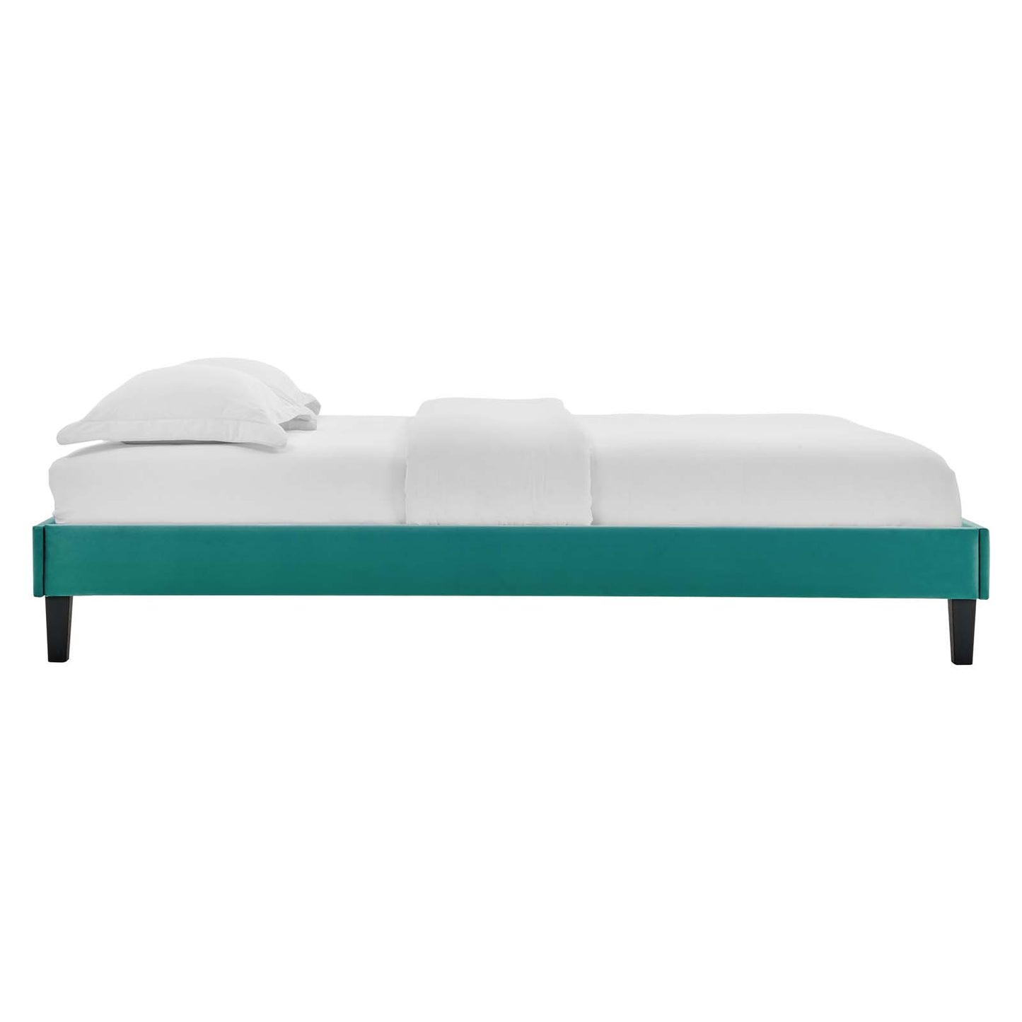Reagan Queen Performance Velvet Platform Bed By Modway - MOD-6588 | Beds | Modishstore - 95