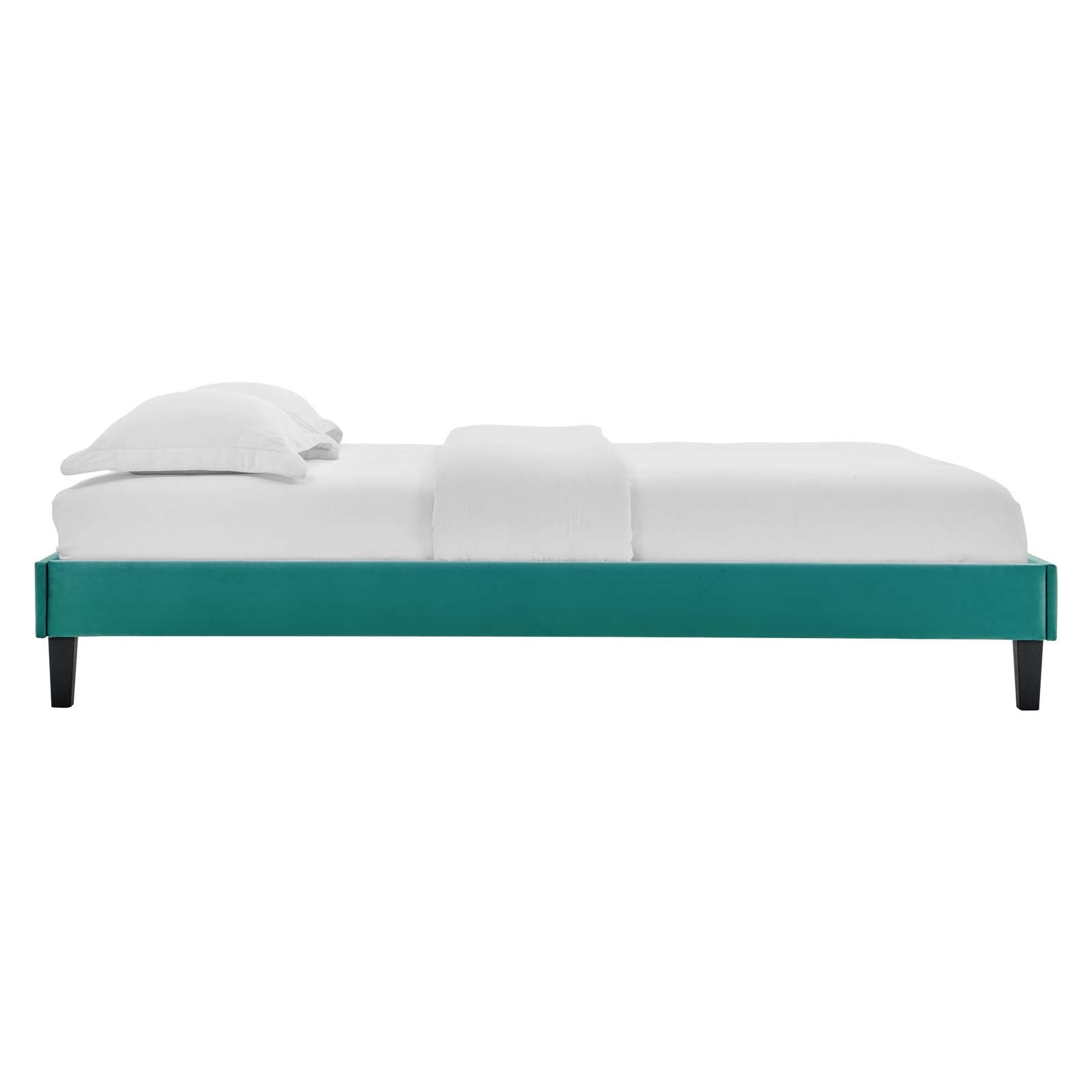 Reagan Queen Performance Velvet Platform Bed By Modway - MOD-6588 | Beds | Modishstore - 95