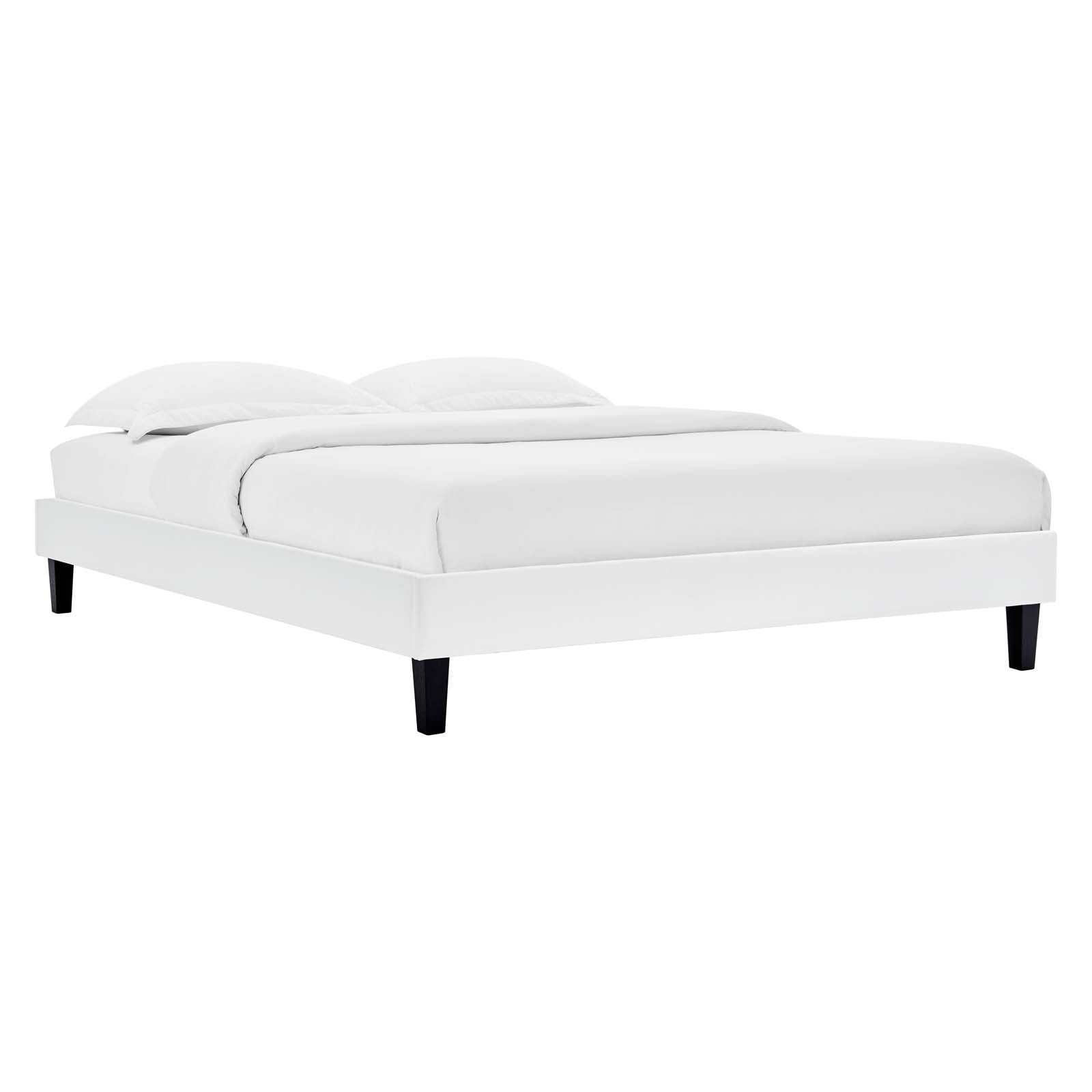 Reagan Queen Performance Velvet Platform Bed By Modway - MOD-6588 | Beds | Modishstore - 110
