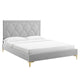 Kendall Performance Velvet Queen Bed By Modway - MOD-6589-CHA | Beds |  Modishstore - 23