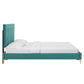 Kendall Performance Velvet Queen Bed By Modway - MOD-6589-CHA | Beds |  Modishstore - 71