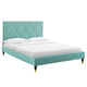 Kendall Performance Velvet Queen Bed By Modway - MOD-6590-CHA | Beds |  Modishstore - 34