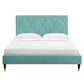 Kendall Performance Velvet Queen Bed By Modway - MOD-6590-CHA | Beds |  Modishstore - 41