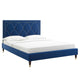 Kendall Performance Velvet Queen Bed By Modway - MOD-6590-CHA | Beds |  Modishstore - 45
