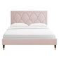 Kendall Performance Velvet Queen Bed By Modway - MOD-6590-CHA | Beds |  Modishstore - 63