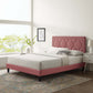 Kendall Performance Velvet Queen Bed By Modway - MOD-6591-CHA | Beds |  Modishstore - 15