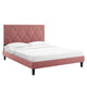 Kendall Performance Velvet Queen Bed By Modway - MOD-6591-CHA | Beds |  Modishstore - 12