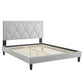 Kendall Performance Velvet Queen Bed By Modway - MOD-6591-CHA | Beds |  Modishstore - 28