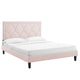 Kendall Performance Velvet Queen Bed By Modway - MOD-6591-CHA | Beds |  Modishstore - 56
