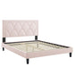 Kendall Performance Velvet Queen Bed By Modway - MOD-6591-CHA | Beds |  Modishstore - 61