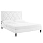 Kendall Performance Velvet Queen Bed By Modway - MOD-6591-CHA | Beds |  Modishstore - 78
