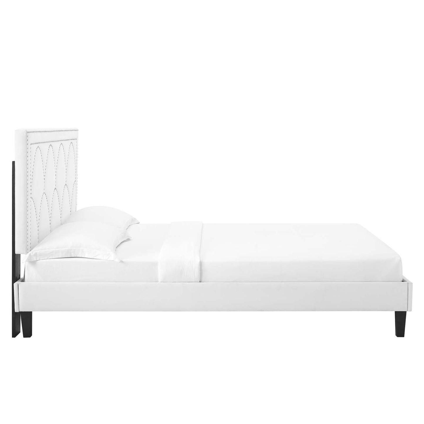 Kendall Performance Velvet Queen Bed By Modway - MOD-6591-CHA | Beds |  Modishstore - 82