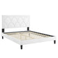 Kendall Performance Velvet Queen Bed By Modway - MOD-6591-CHA | Beds |  Modishstore - 83