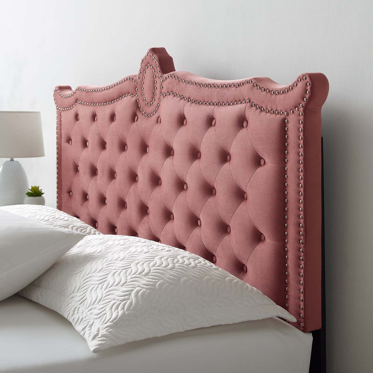 Clara Performance Velvet Queen Platform Bed By Modway - MOD-6592 | Beds | Modishstore - 20