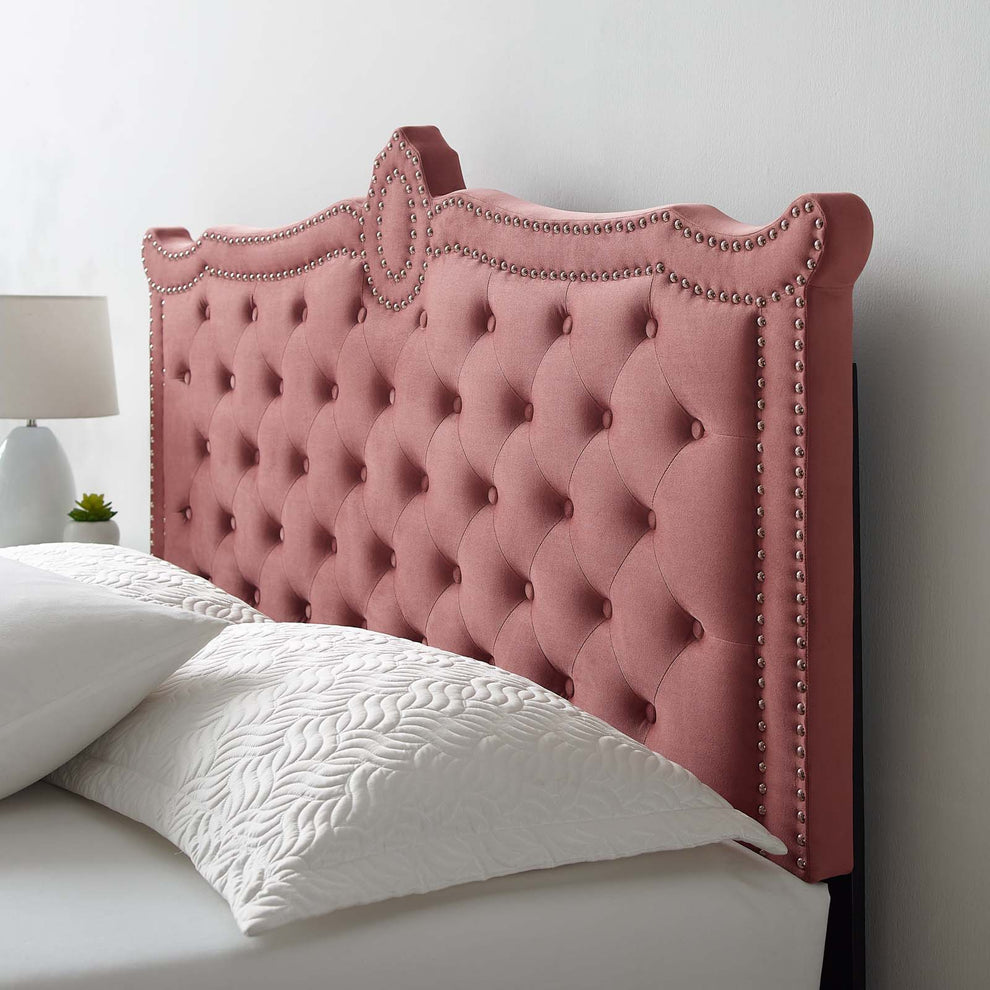 Clara Performance Velvet Queen Platform Bed By Modway - MOD-6592 | Beds | Modishstore - 20
