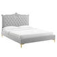 Clara Performance Velvet Queen Platform Bed By Modway - MOD-6592 | Beds | Modishstore - 23