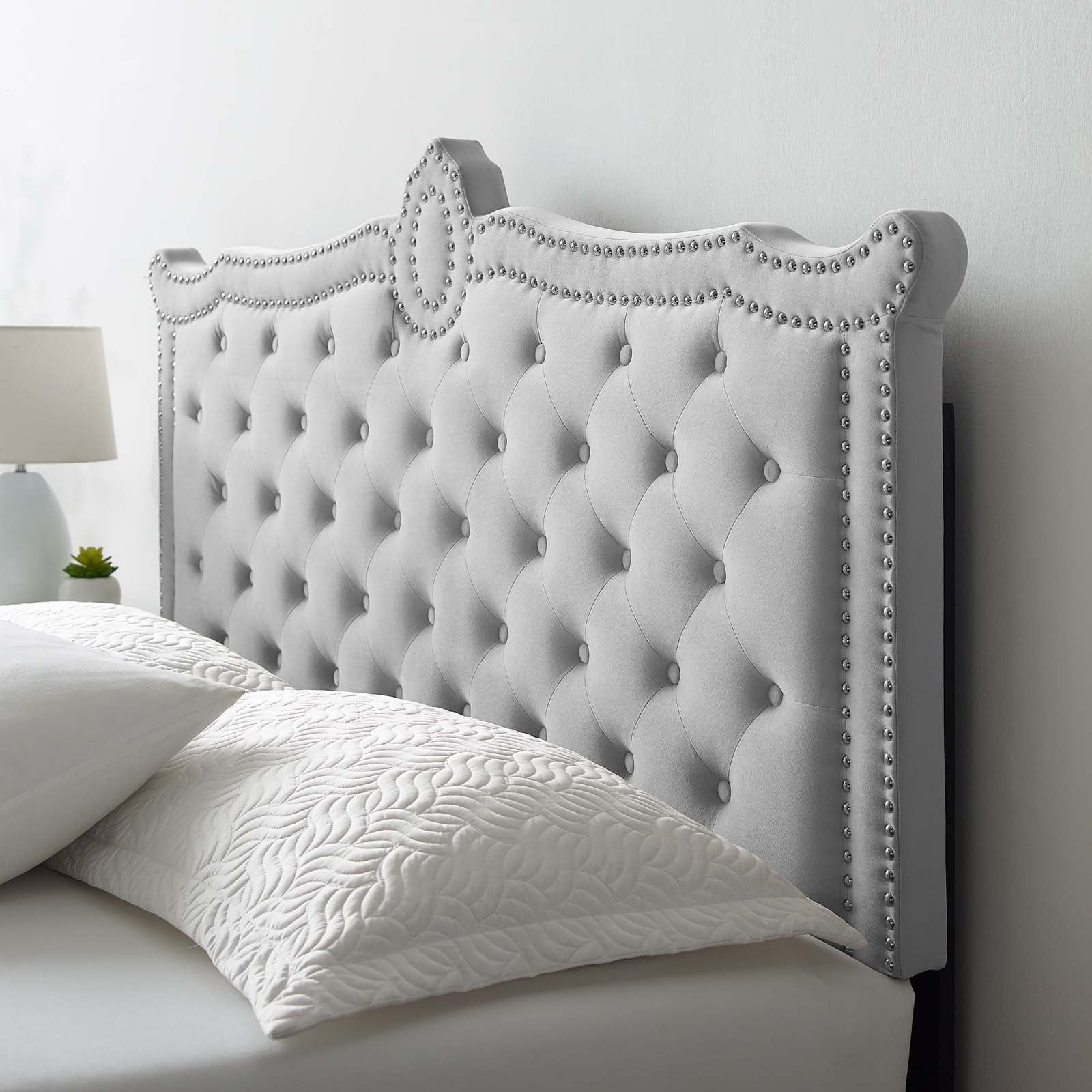 Clara Performance Velvet Queen Platform Bed By Modway - MOD-6592 | Beds | Modishstore - 31