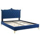 Clara Performance Velvet Queen Platform Bed By Modway - MOD-6592 | Beds | Modishstore - 49
