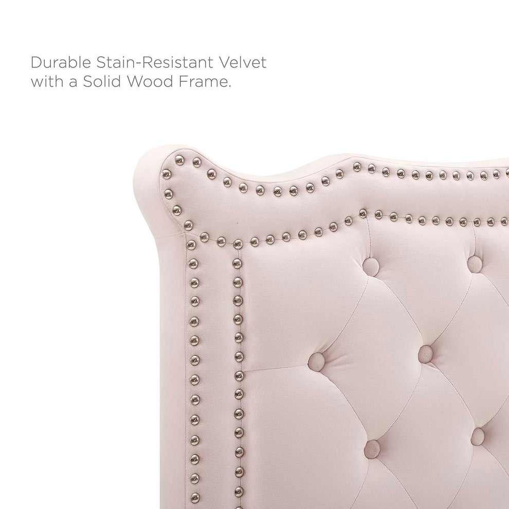 Clara Performance Velvet Queen Platform Bed By Modway - MOD-6592 | Beds | Modishstore - 65