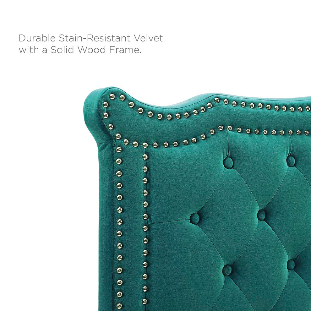 Clara Performance Velvet Queen Platform Bed By Modway - MOD-6592 | Beds | Modishstore - 76