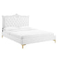 Clara Performance Velvet Queen Platform Bed By Modway - MOD-6592 | Beds | Modishstore - 78
