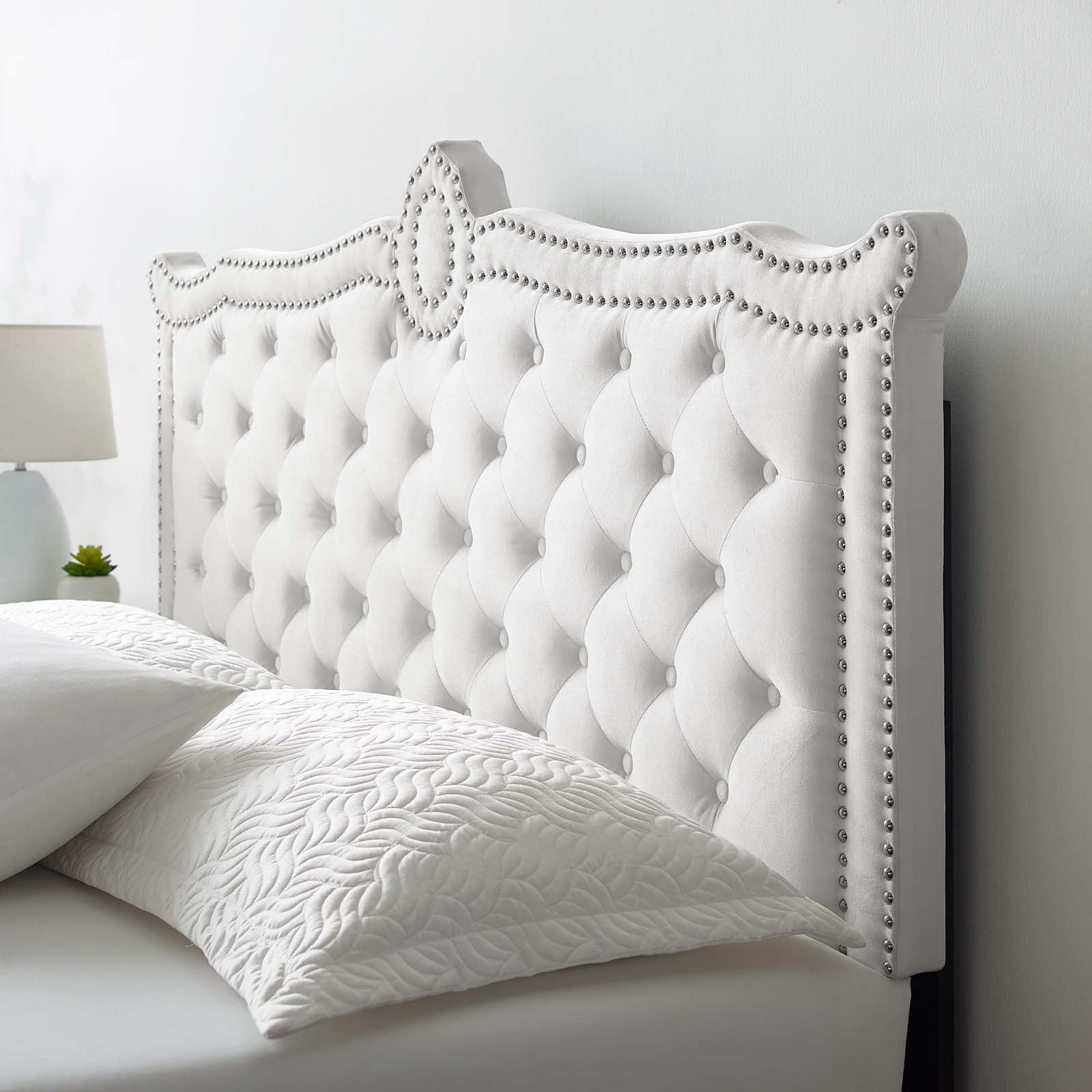 Clara Performance Velvet Queen Platform Bed By Modway - MOD-6592 | Beds | Modishstore - 86